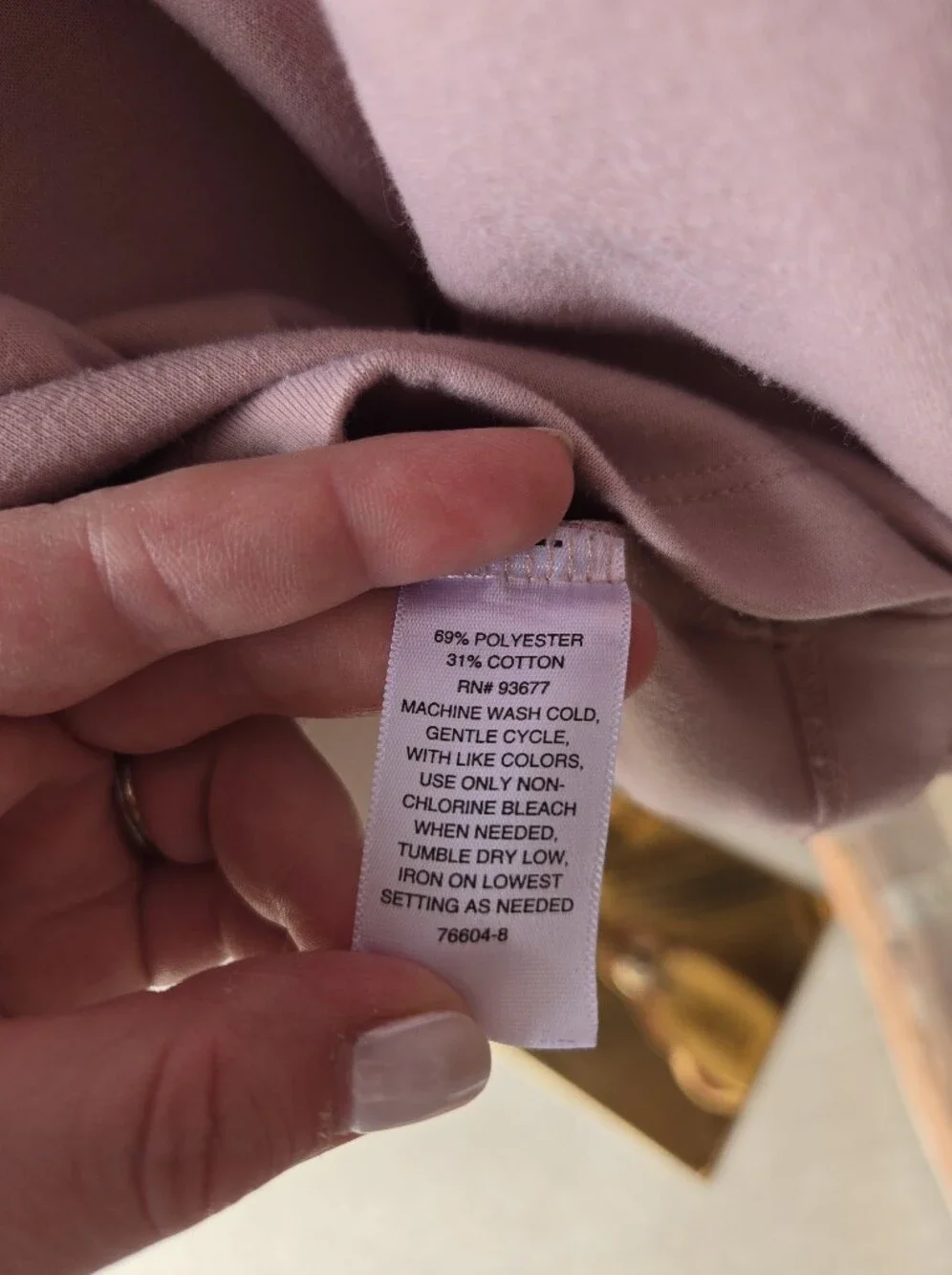 Liz Claiborne Blush Pink 3/4 Sleeve Crewneck Women’s Large